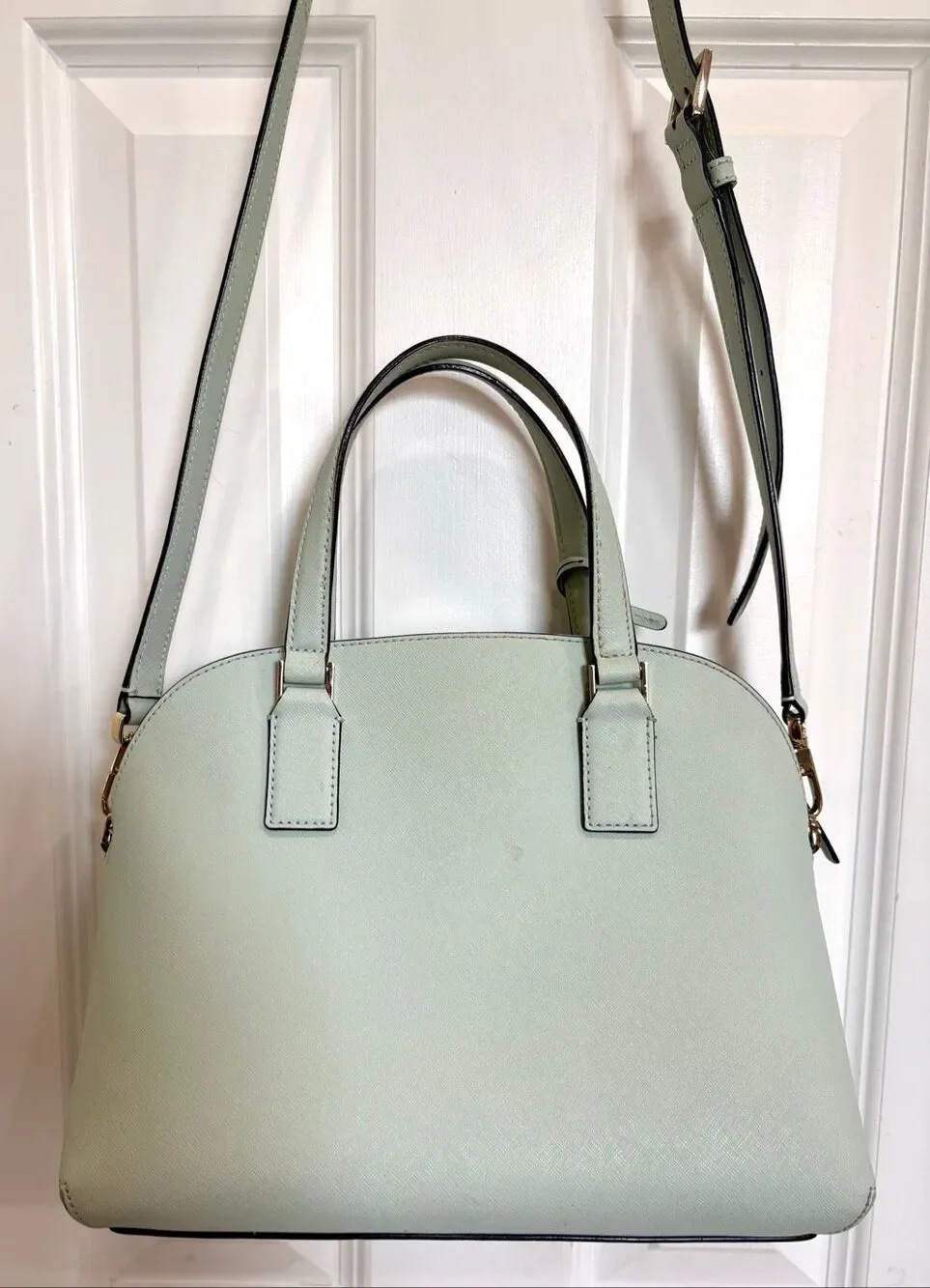 KATE SPADE -Cameron Street Small Hayden Convertible Crossbody/Misty Mint Leather